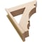 Ekena Millwork 7 1/2-in W x 28-in D x 32-in H Balboa Slat Rough Cedar Woodgrain TimberThane Outlooker, Primed Tan OUTUR075X28X32BOA24RCPR - alternate 4